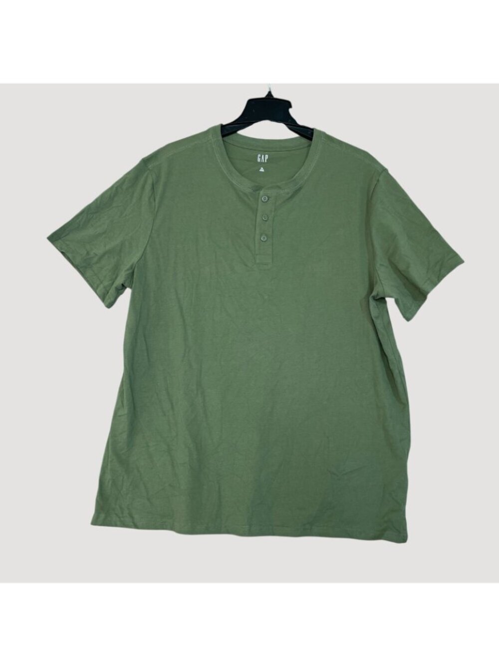 NWOT Gap Men's XL Green Henley Short Sleeve T-Shirt - Picture 4 of 10